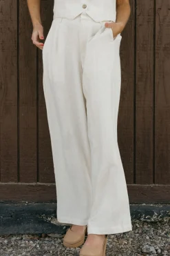 Tea N Rose Bottoms|Pants<Kennedy Pants-Natural