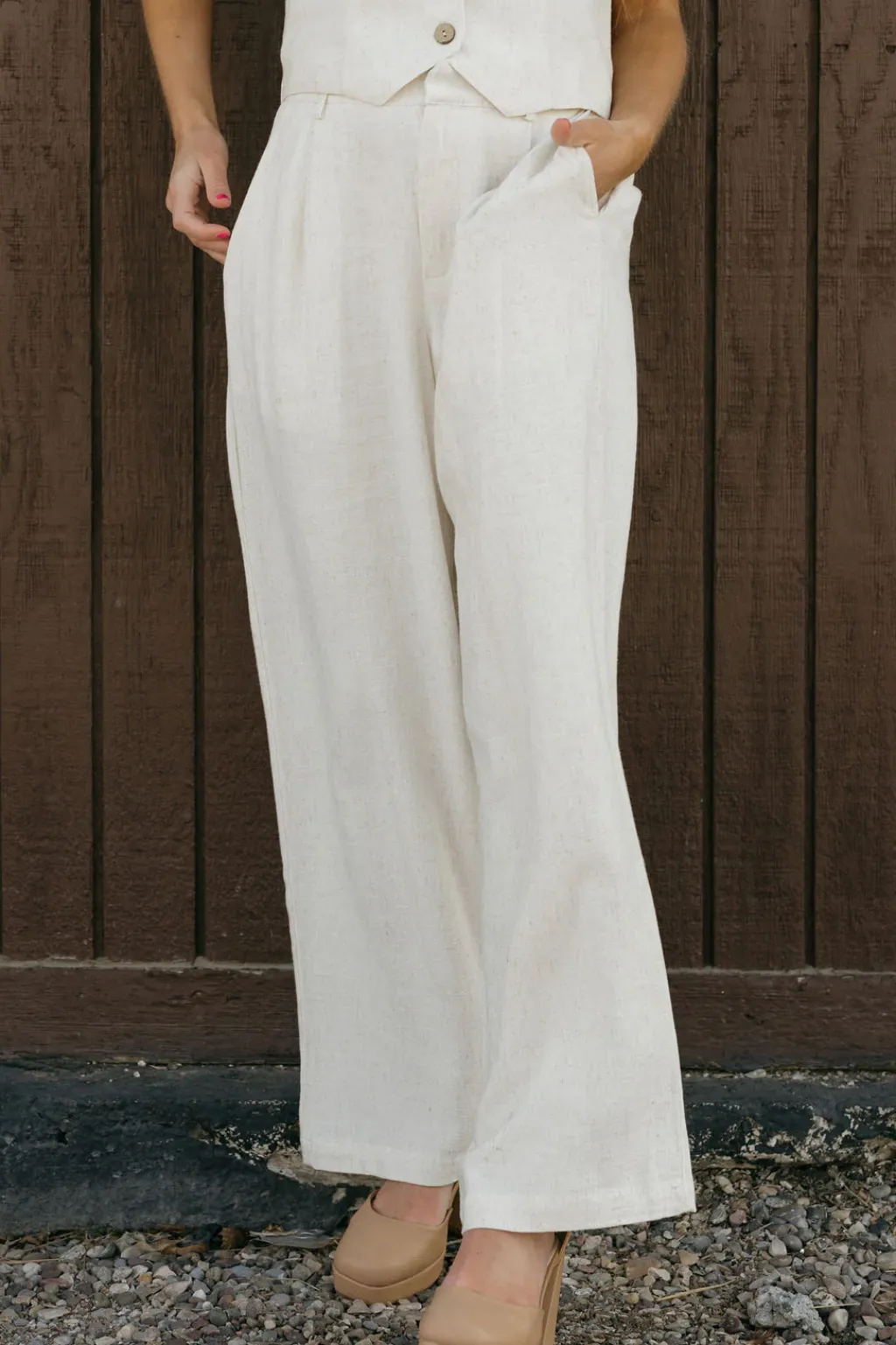 Tea N Rose Bottoms|Pants<Kennedy Pants-Natural