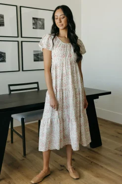 Dongguan Huoyoung Apparel Co Dresses|Maternity Friendly<Kylie Dress-Ivory Floral