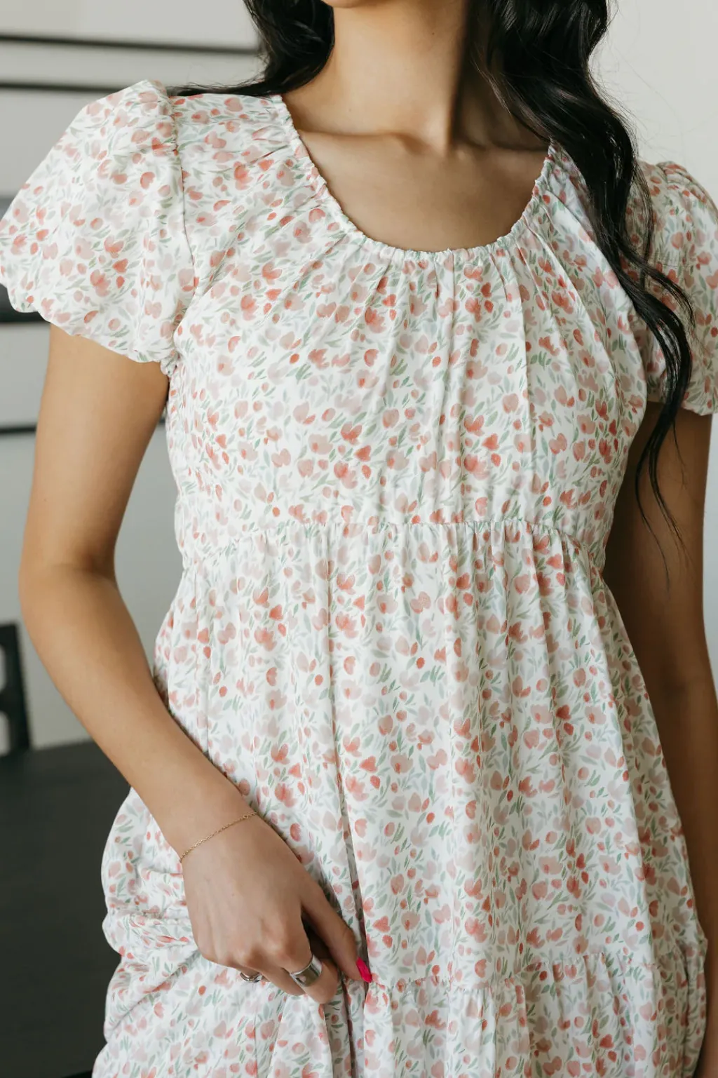 Dongguan Huoyoung Apparel Co Dresses|Maternity Friendly<Kylie Dress-Ivory Floral