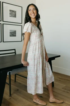 Dongguan Huoyoung Apparel Co Dresses|Maternity Friendly<Kylie Dress-Ivory Floral