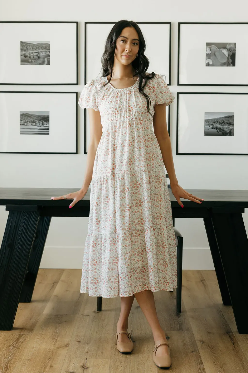 Dongguan Huoyoung Apparel Co Dresses|Maternity Friendly<Kylie Dress-Ivory Floral
