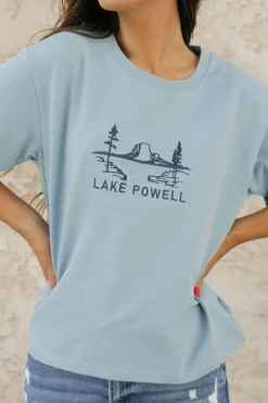 Dongguan Huoyoung Apparel Co National Parks|Tops<Lake Powell Park Tee-Sky