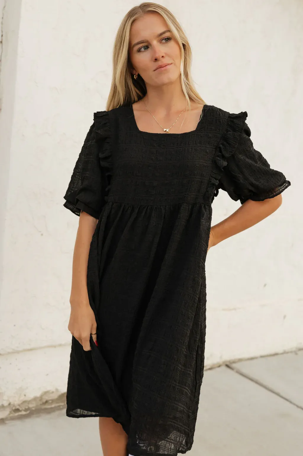 Dongguan Huoyoung Apparel Co Dresses|Maternity Friendly<Leigh Dress-Black