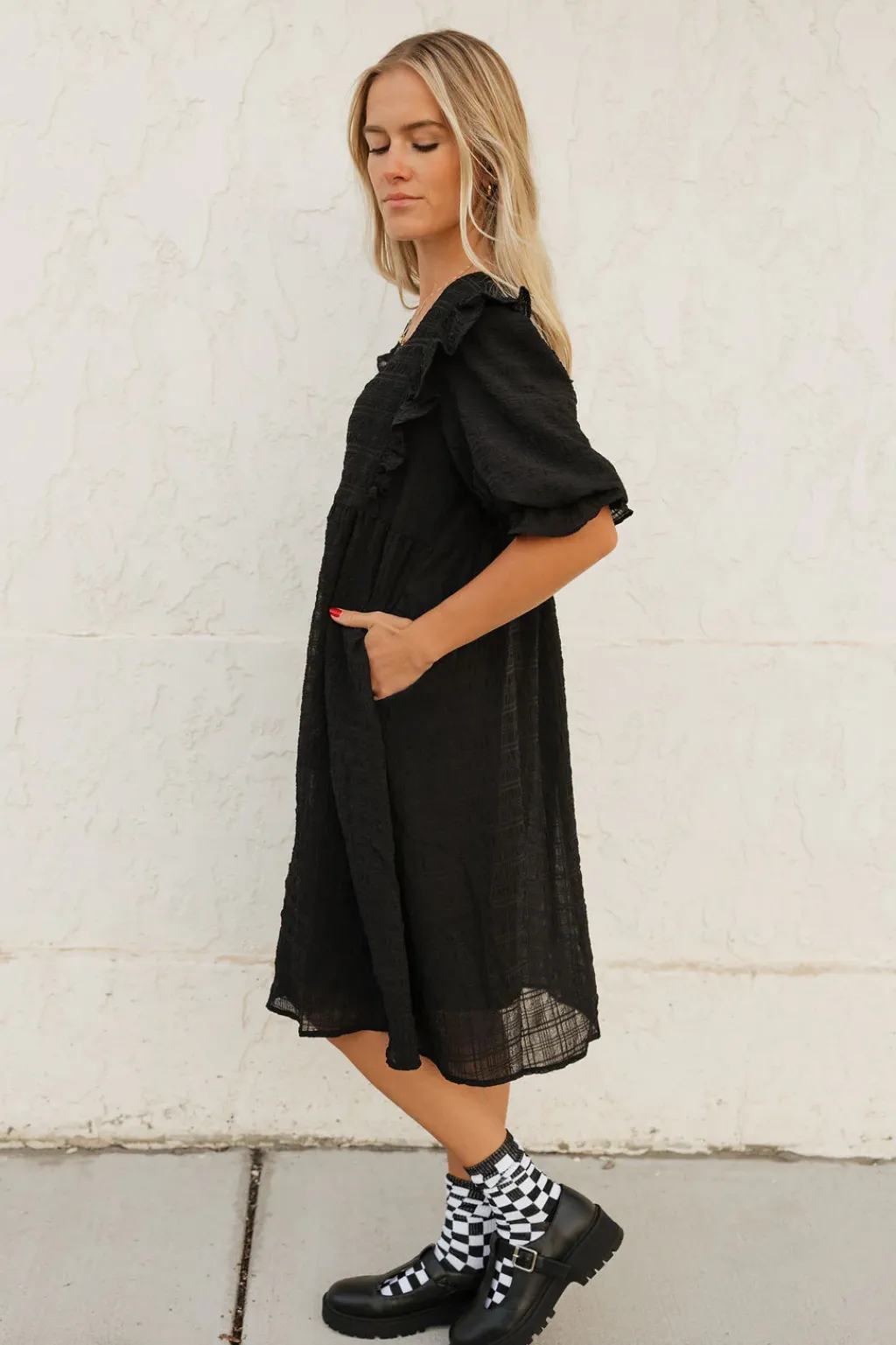 Dongguan Huoyoung Apparel Co Dresses|Maternity Friendly<Leigh Dress-Black