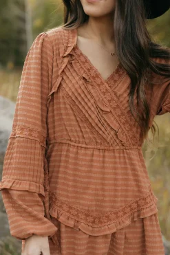 Dongguan Huoyoung Apparel Co Dresses|Maternity Friendly<Libbie Dress-Rust