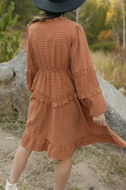 Dongguan Huoyoung Apparel Co Dresses|Maternity Friendly<Libbie Dress-Rust