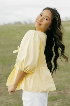 Oddi Tees|Blouses<Lilia Top-Butter