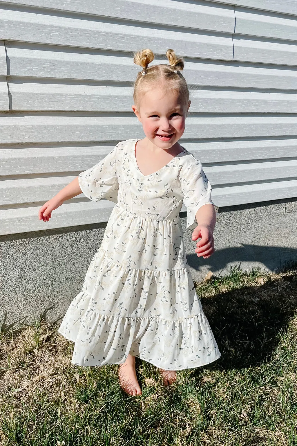 Kids Love Olive Co Mommy & Me|Kids<Little Girl's Briggs Dress-White Multi