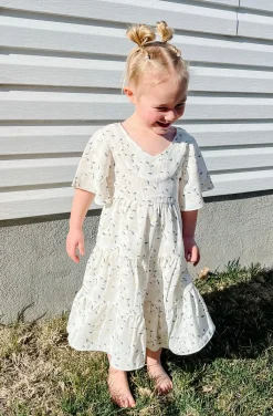 Kids Love Olive Co Mommy & Me|Kids<Little Girl's Briggs Dress-White Multi