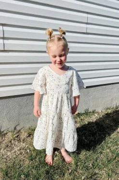 Kids Love Olive Co Mommy & Me|Kids<Little Girl's Briggs Dress-White Multi