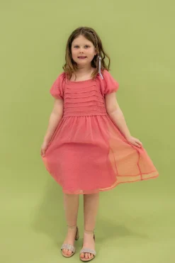 Kids Dongguan Huoyoung Apparel Co Dresses|Kids<Little Girl's Chelsie Dress-Pink
