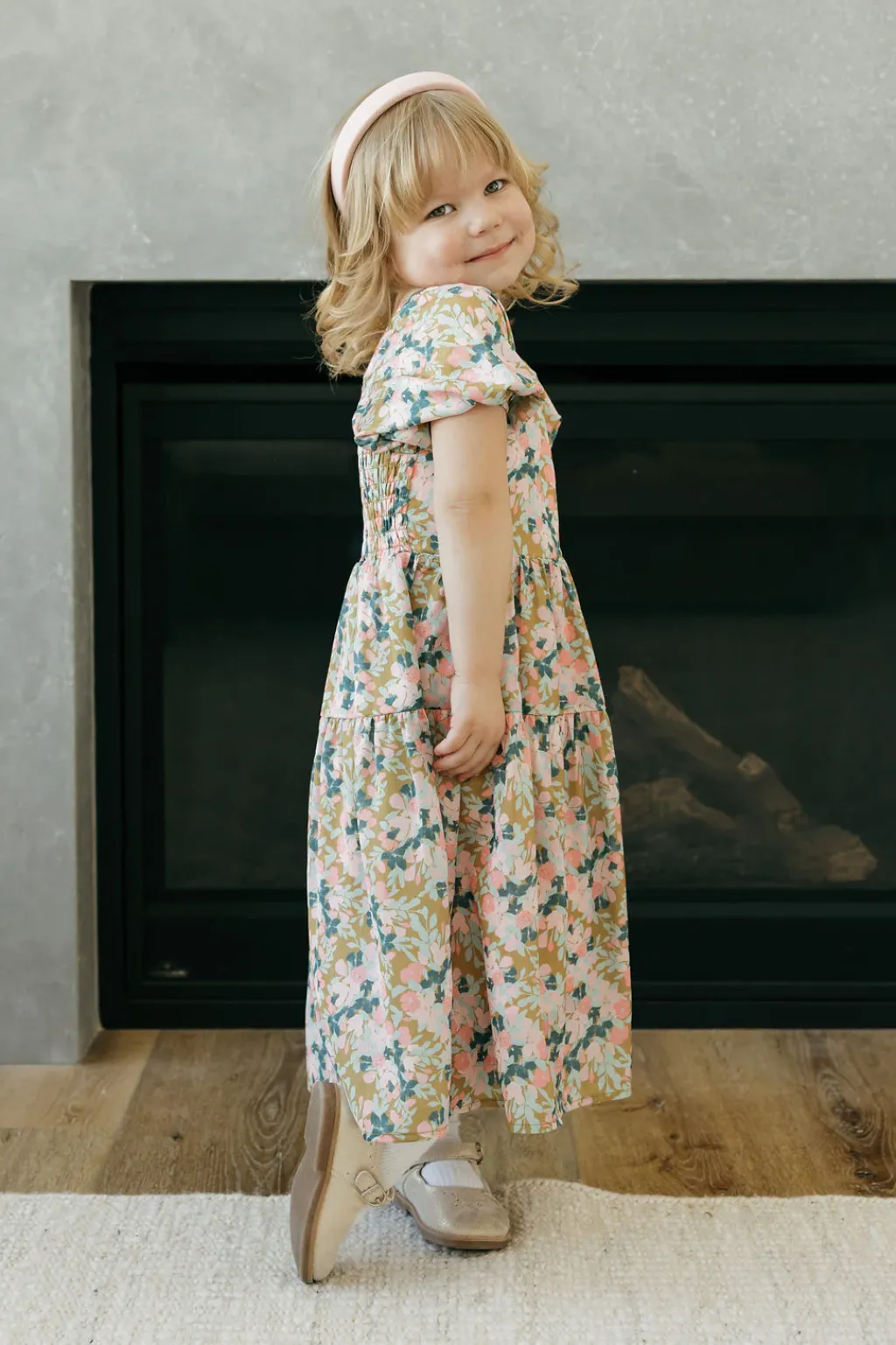 Kids Dongguan Huoyoung Apparel Co Mommy & Me|Kids<Little Girl's Jensyn Dress-Golden Floral
