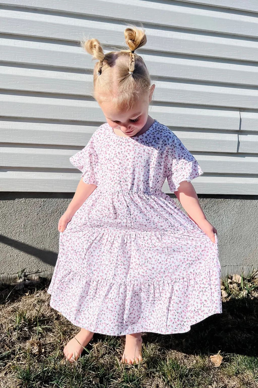 Kids Love Olive Co Mommy & Me|Kids<Little Girl's Let Love Grow Dress-Pink/White Floral