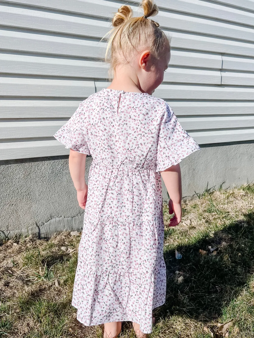 Kids Love Olive Co Mommy & Me|Kids<Little Girl's Let Love Grow Dress-Pink/White Floral