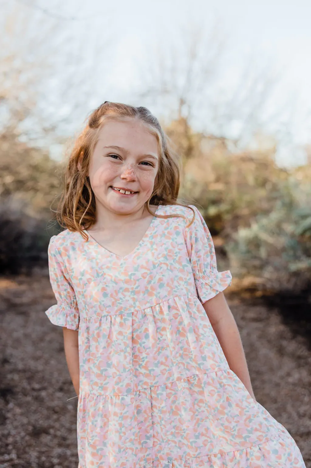 Kids Love Olive Co Kids<Little Girl's Linden Dress-Lt. Pink Multi