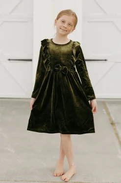 Kids Oopsie Daisy Kids<Little Girl's Noelle Dress-Moss