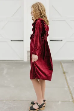 Kids Oopsie Daisy Kids<Little Girl's Noelle Dress-Wine