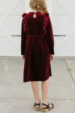 Kids Oopsie Daisy Kids<Little Girl's Noelle Dress-Wine