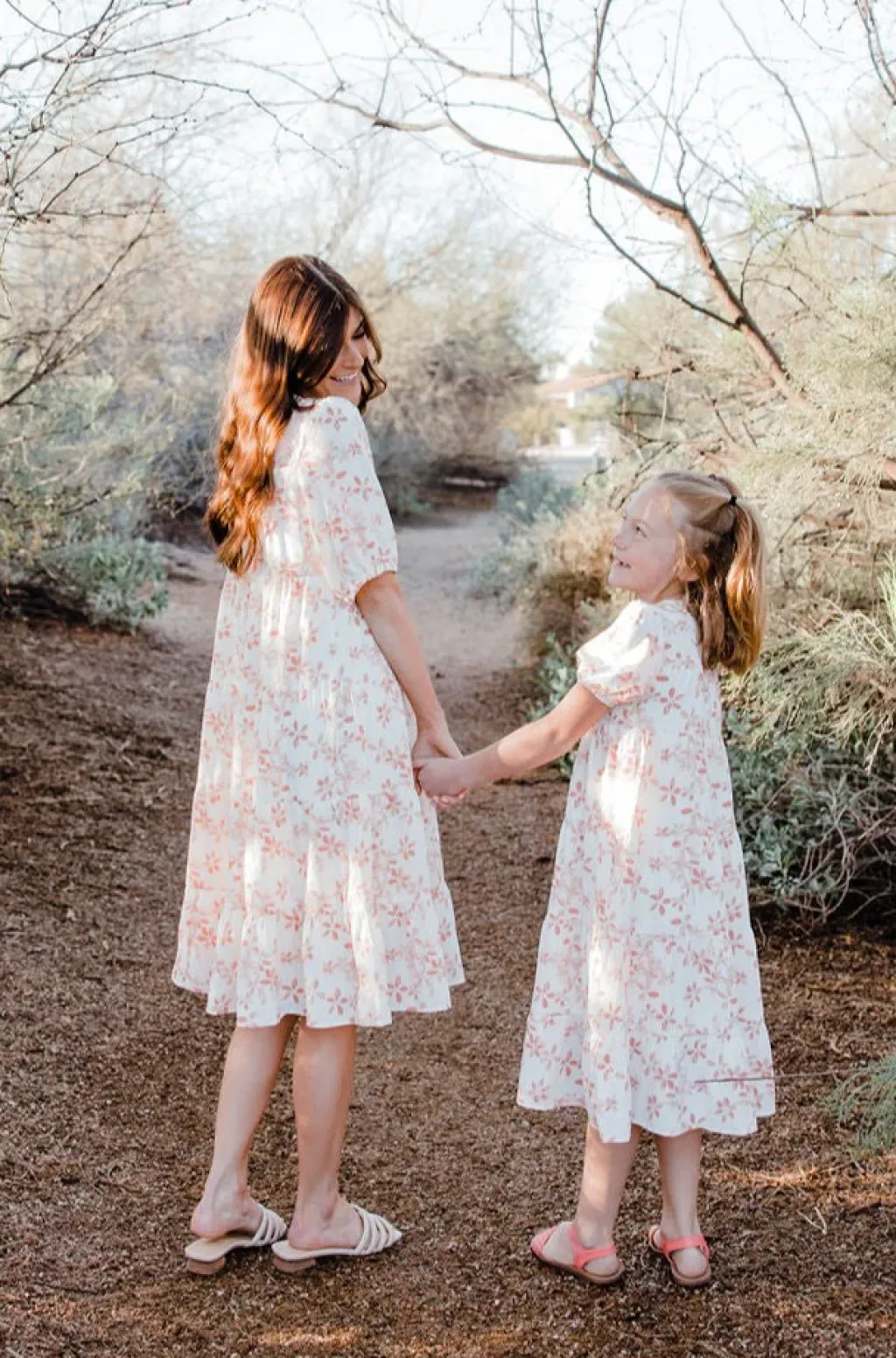 Kids Love Olive Co Mommy & Me|Kids<Little Girl's Quinton Dress-Ivory/Peach