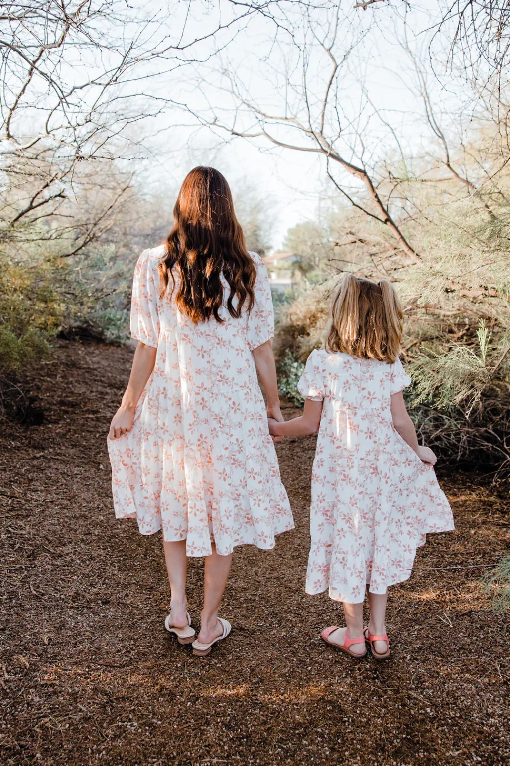 Kids Love Olive Co Mommy & Me|Kids<Little Girl's Quinton Dress-Ivory/Peach