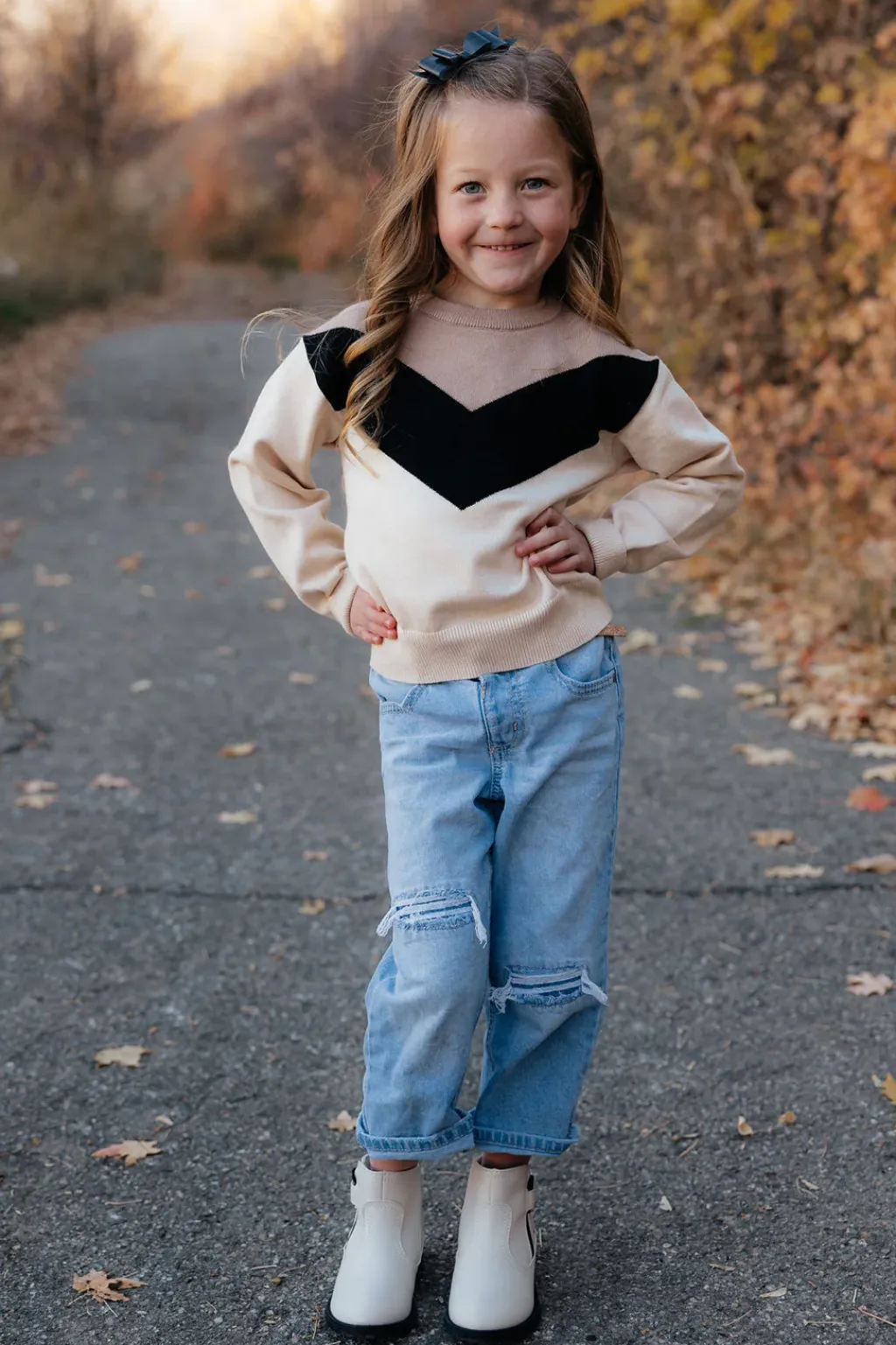 Kids Dongguan Huoyoung Apparel Co Mommy & Me|Kids<Little Girl's Wally Sweater-Cream/Black/Tan