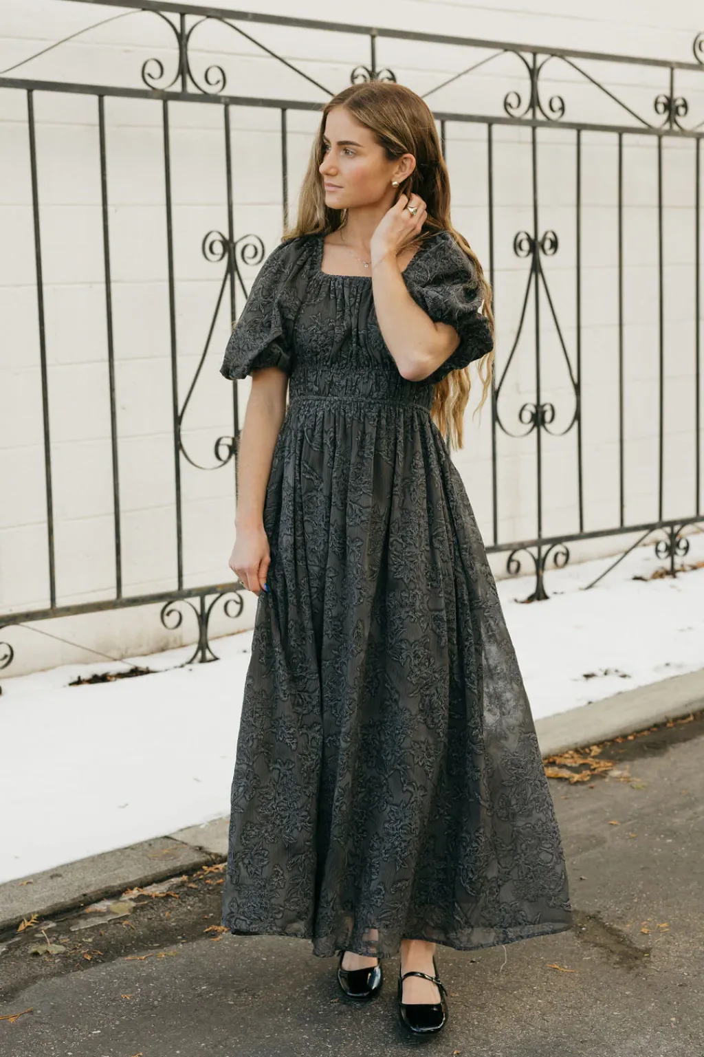 Polagram Maternity Friendly|Bridesmaid's Dresses<Lyla Dress-Charcoal