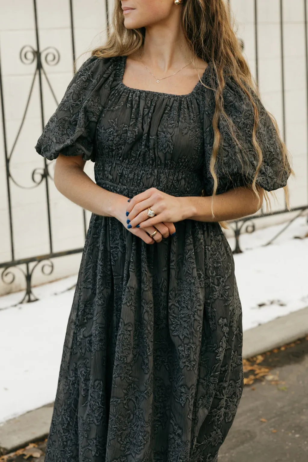 Polagram Maternity Friendly|Bridesmaid's Dresses<Lyla Dress-Charcoal