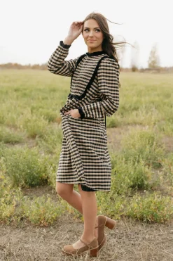 Dongguan Huoyoung Apparel Co Dresses|Dresses<Mae Dress-Tan/Black