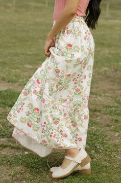 Peach Love California Skirts<Mariella Skirt-Ivory/