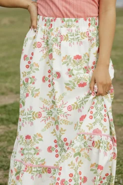 Peach Love California Skirts<Mariella Skirt-Ivory/