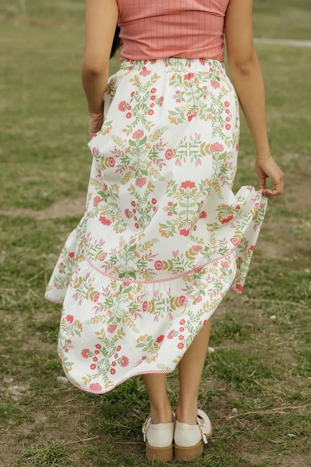 Peach Love California Skirts<Mariella Skirt-Ivory/