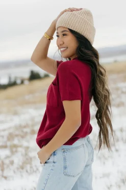 Dongguan Huoyoung Apparel Co Sweaters|Tops<Mason Top-Berry