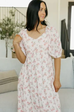 Polagram Maternity Friendly|Dresses<Meadow Dress-Blush Floral