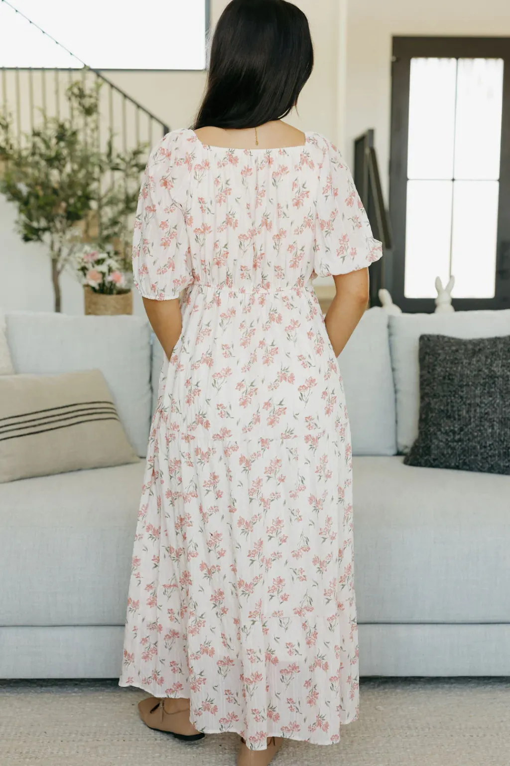 Polagram Maternity Friendly|Dresses<Meadow Dress-Blush Floral