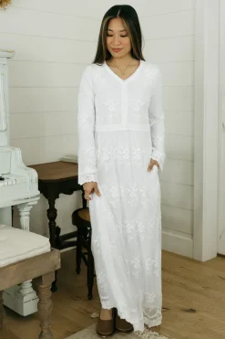 Tea N Rose White Collection|Wedding<Melanie Dress-