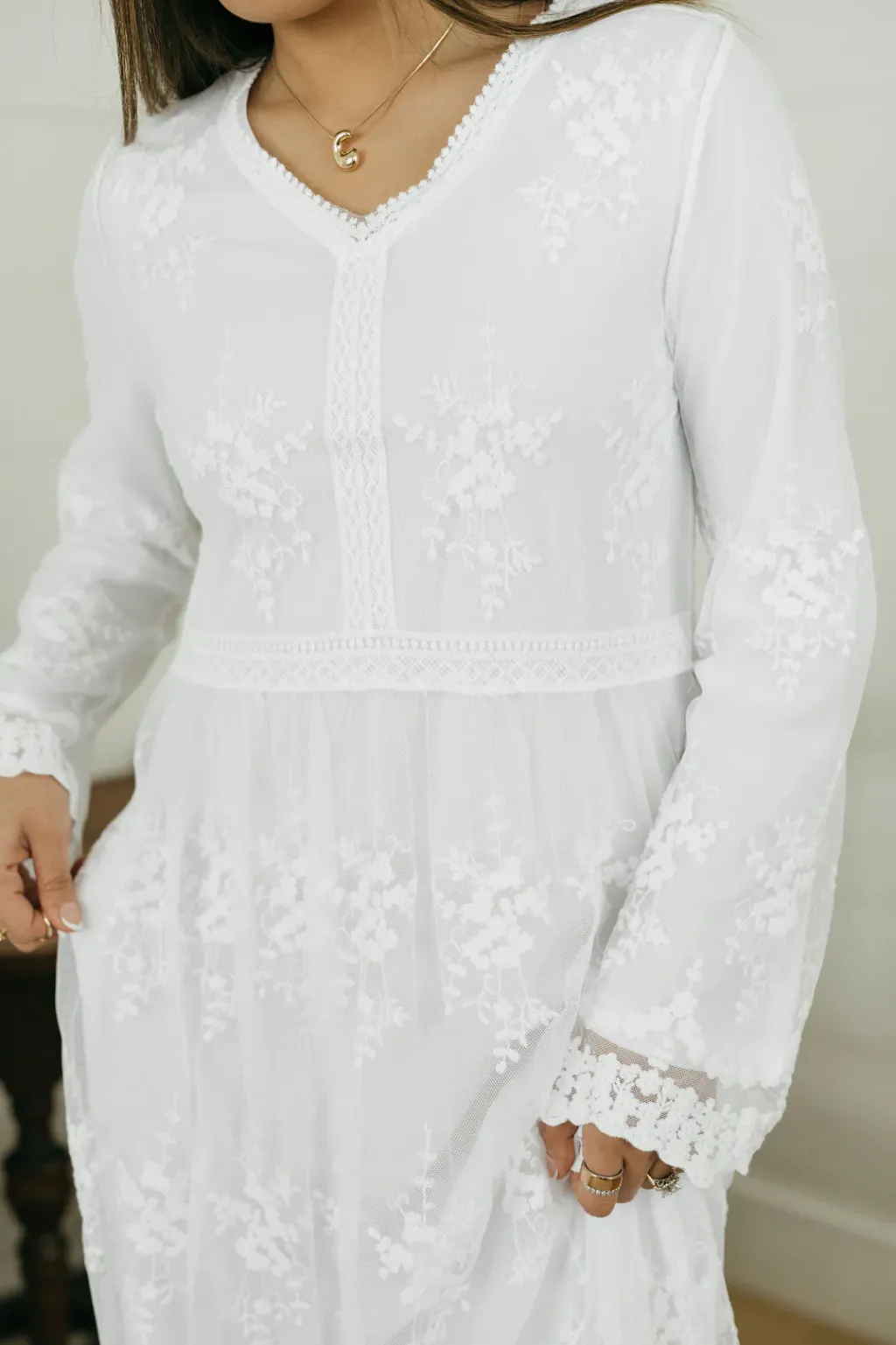 Tea N Rose White Collection|Wedding<Melanie Dress-