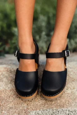 Mia Heels|Clogs<Abba Clog-Black