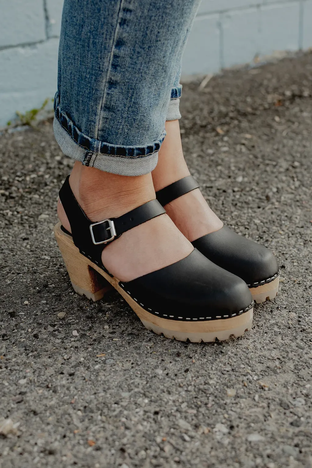 Mia Heels|Clogs<Abba Clog-Black