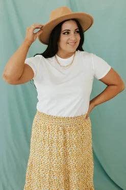 Love Olive Co Tops|Tops<Must Have Tee-White
