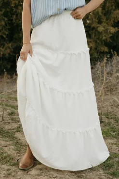 Dongguan Huoyoung Apparel Co Bottoms|Maternity Friendly<Oaklyn Skirt-Ivory
