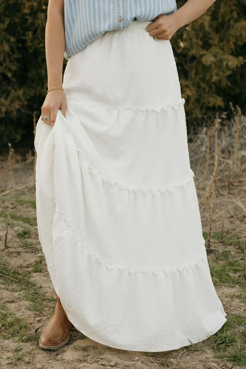 Dongguan Huoyoung Apparel Co Bottoms|Maternity Friendly<Oaklyn Skirt-Ivory