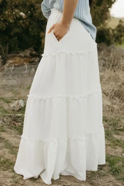 Dongguan Huoyoung Apparel Co Bottoms|Maternity Friendly<Oaklyn Skirt-Ivory