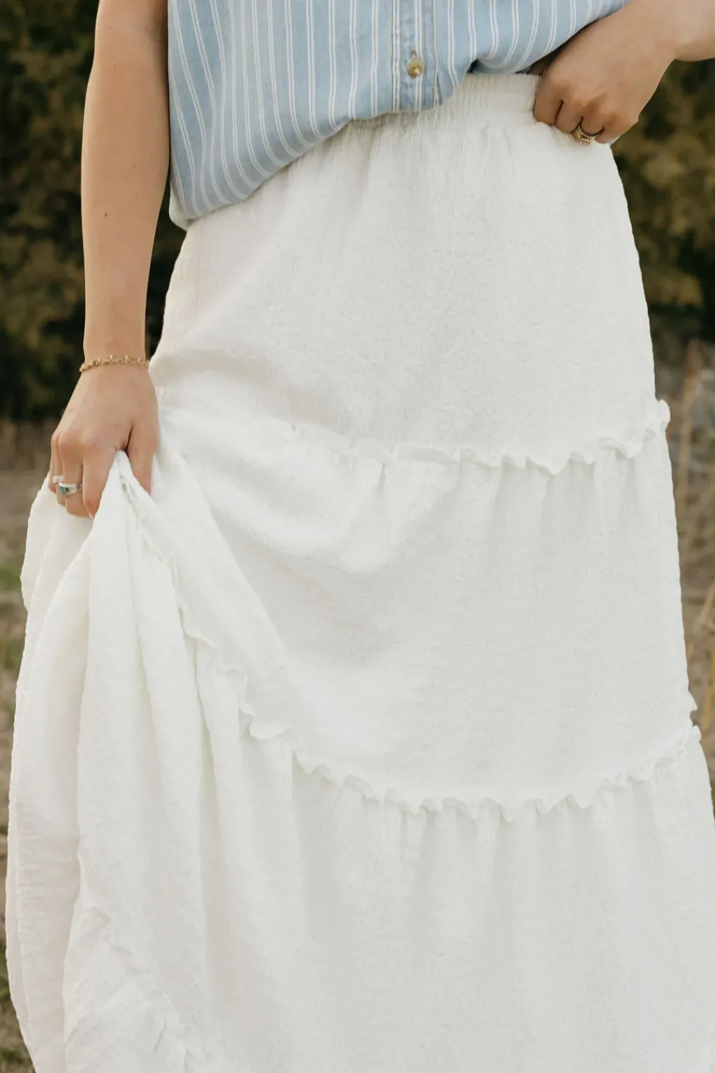 Dongguan Huoyoung Apparel Co Bottoms|Maternity Friendly<Oaklyn Skirt-Ivory