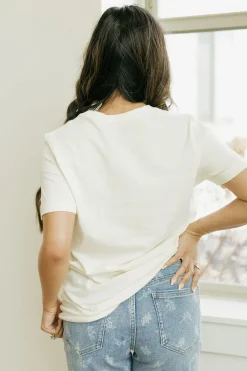 Alexis G. Tops|Tees<Peaches Farm Tee-Cream