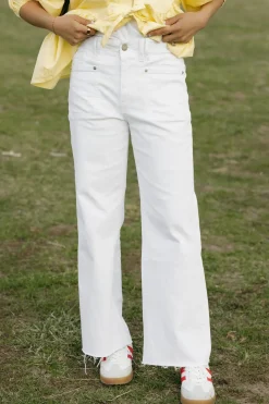 Mica Denim Bottoms|Denim<Pearson Denim-Ivory