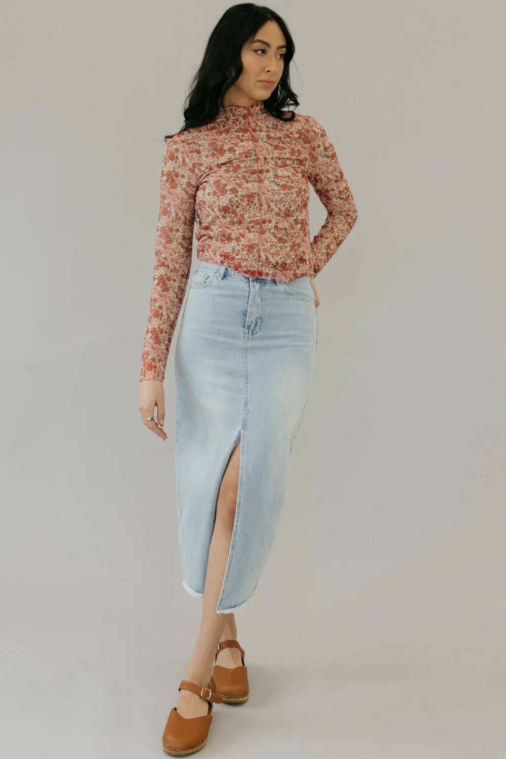 Anniewear Tops|Long Sleeve<Poppie Top-Ivory/Rose