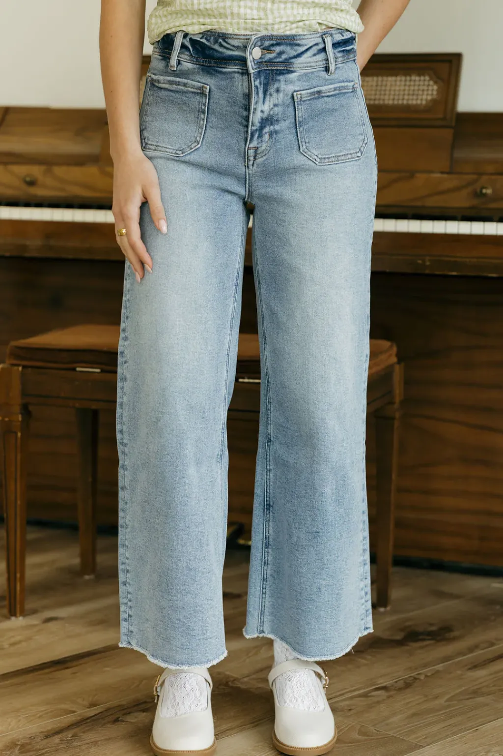 Mica Denim Bottoms|Denim<Raden Denim-Light Wash