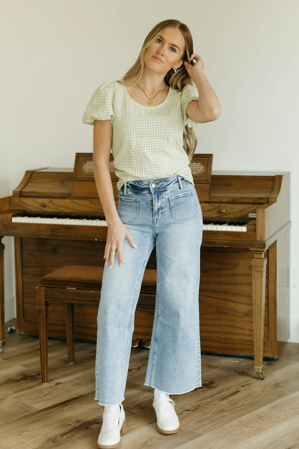 Mica Denim Bottoms|Denim<Raden Denim-Light Wash