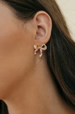 Ali Express Earrings<Ribbon Bow Earrings-